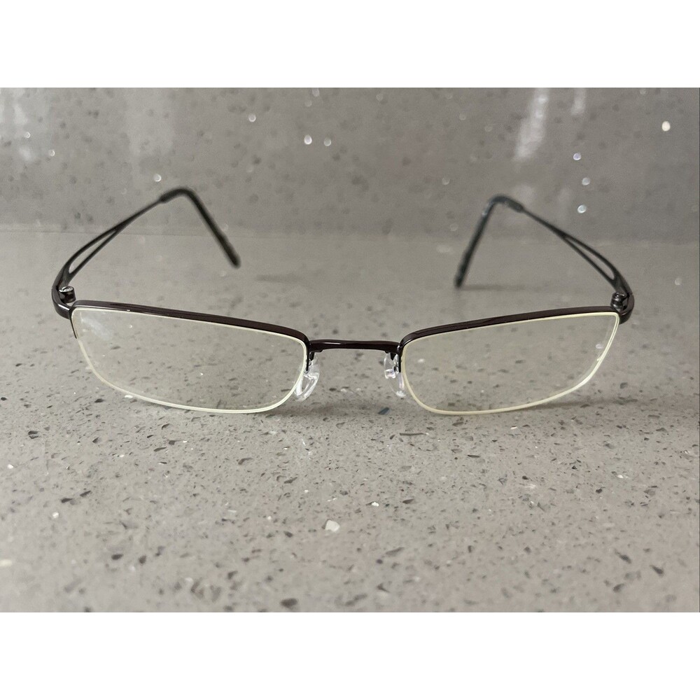 Adidas a681 40 6061 49-19-145mm Eyeglasses FRAMES ONLY Half rim bronze